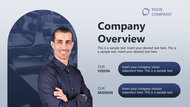 Company Overview Presentation Slide – All Hands Strategy PPT Template