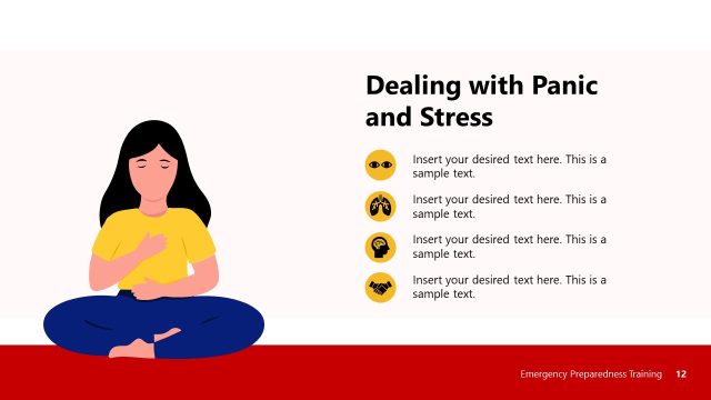 Panic Attack & Stress Dealing Slide for Emergency Preparedness Template