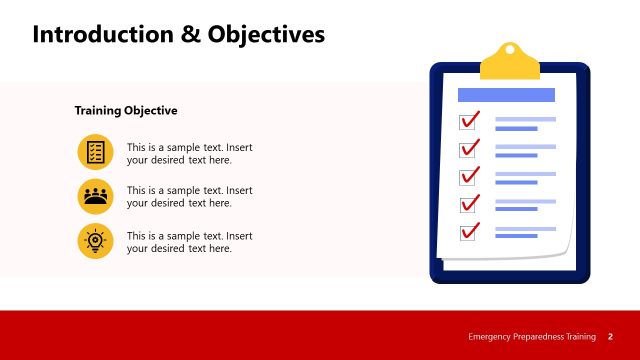 Introduction Slide for Emergency Preparedness PPT Template