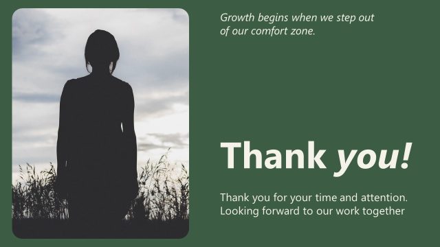 Editable Thank You Slide – My Approach to Therapy Template