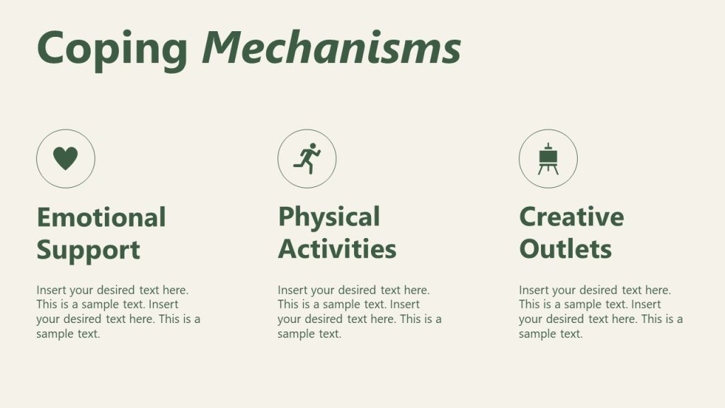Coping Mechanisms Presentation Slide with Relevant Infographics ...
