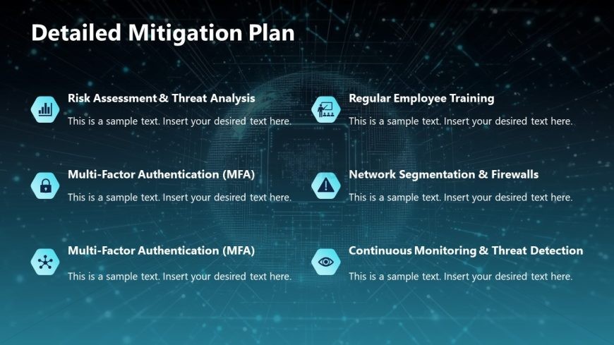 Cyber Security Case Study Template PPT Slide 