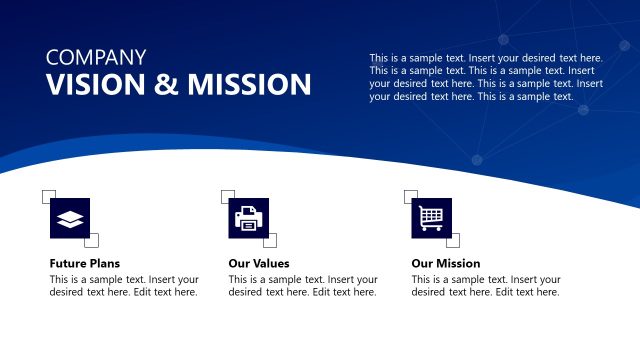 Company Vision & Mission PPT Slide – Business Corporate Overview Presentation