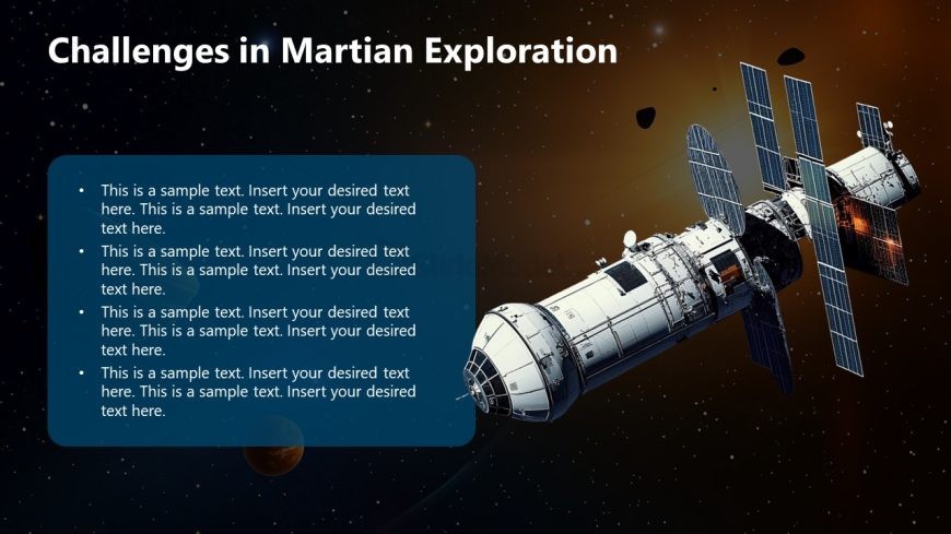 Immersive Exploring Mars PPT Slide