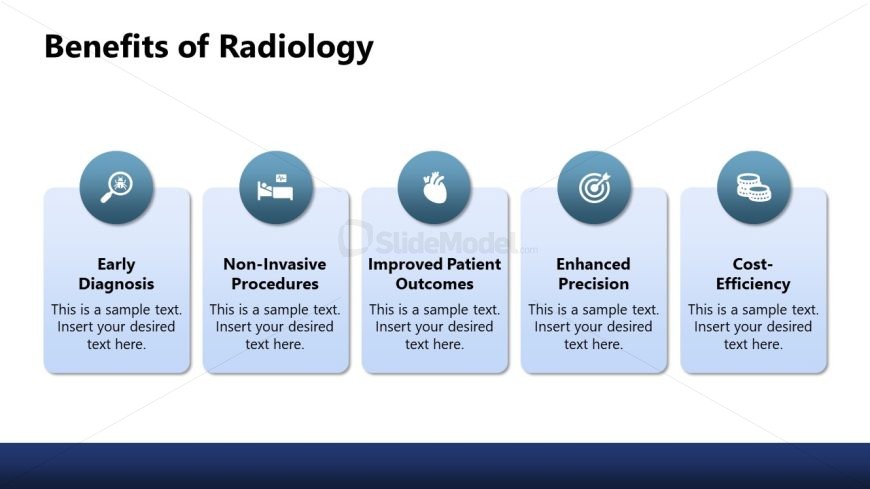 Radiology Template Slide with Relevant Infographics 