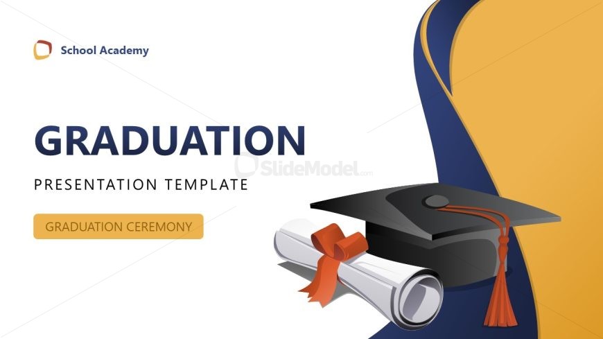 Customizable School Academy Graduation PPT Template 