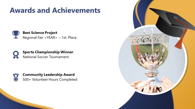 Awards & Achievements PPT Slide