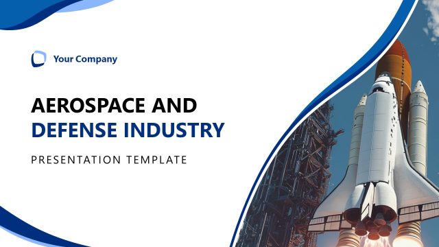 Cover Slide – Aerospace and Defense Industry Overview PPT Template