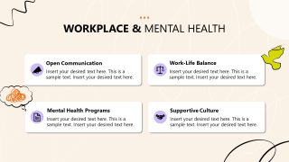 Wellness & Mental Health Slide for PowerPoint 