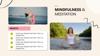 Wellness & Mental Health Slide with Placeholder Text 