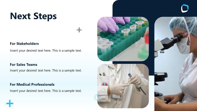 Next Steps PowerPoint Slide – Pharmaceutical Product Template