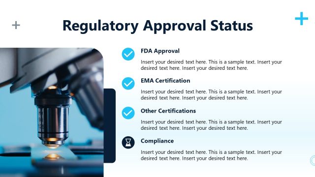 Regulatory Approval Status – Pharmaceutical Product Presentation