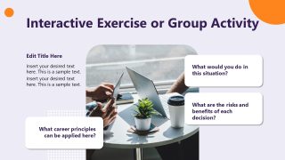 Interactive Activity Slide - Career Development PPT Template