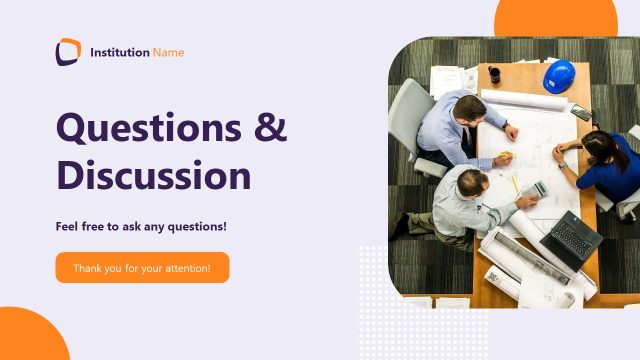 Questions & Discussion Slide – Career Development PPT Template