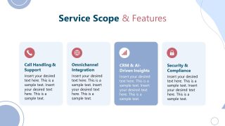 Call Center Proposal Template Slide 