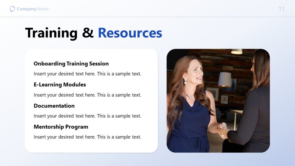 Training & Resources Overview Presentation Slide Template - SlideModel