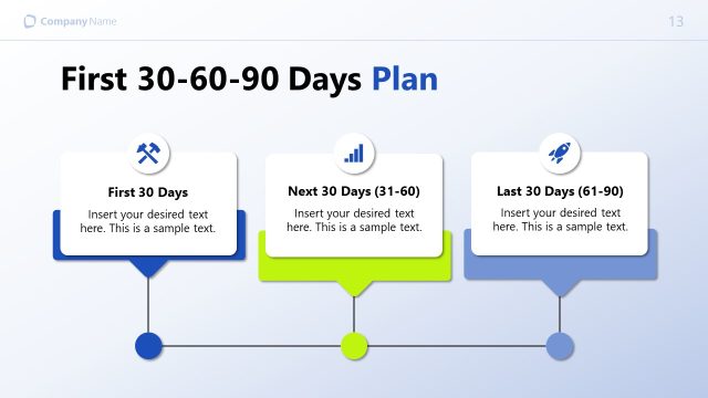 30 60 90 Days Plan Diagram Slide