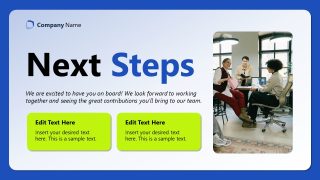 Editable Next Steps Slide for Virtual Onboarding Session