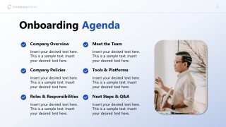 Bullet Ticks List Format Slide for Agenda Presentation