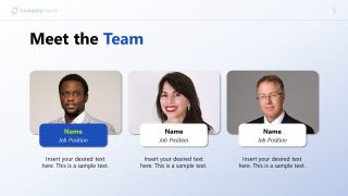 Virtual Onboarding Template - Team Intro Slide