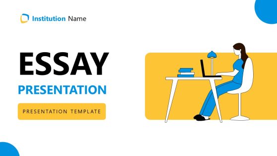 Cover Slide - Essay Presentation Template 