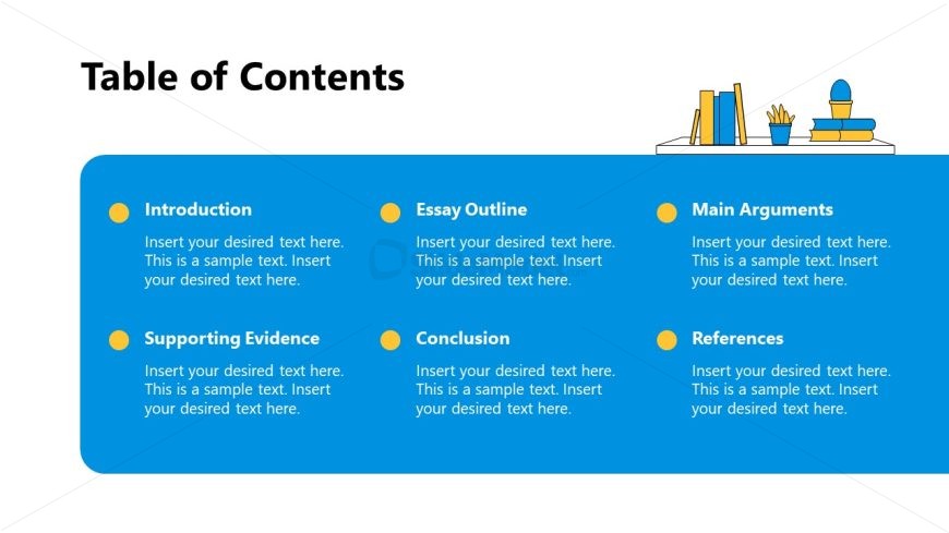 Table of Contents PPT Slide