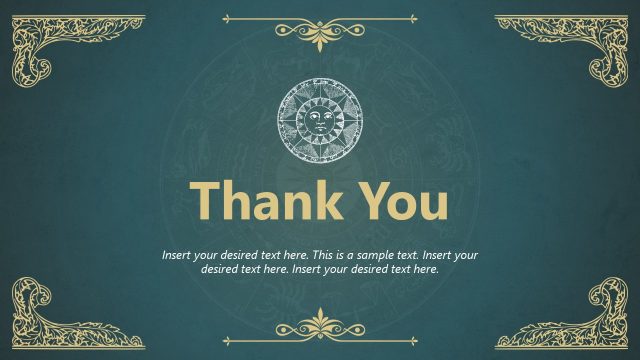 Thank You Slide – Zodiac Signs Template