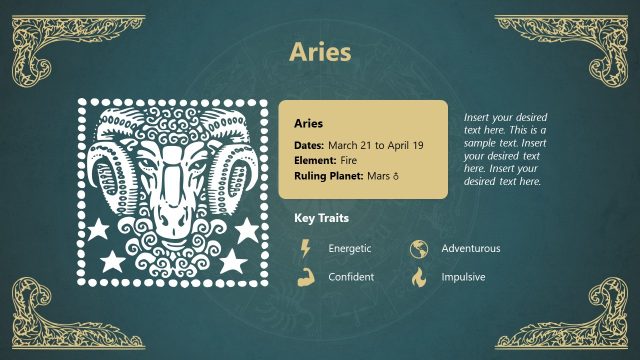 Aries PPT Template Slide