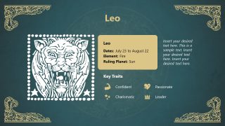 Zodiac Signs Template for Presentation 