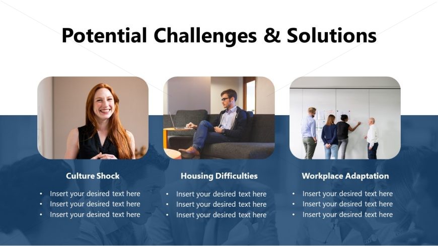 Creative Slide with Images - Employee Relocation Slide Layout