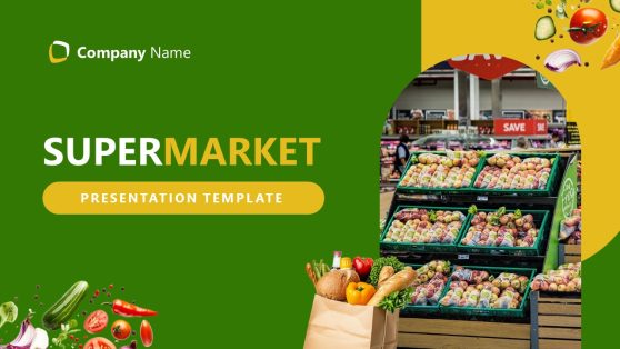 Supermarket PowerPoint Template
