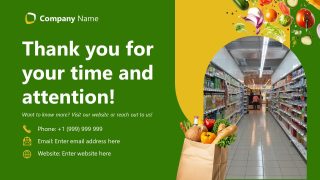 Supermarket Slide PPT Template 