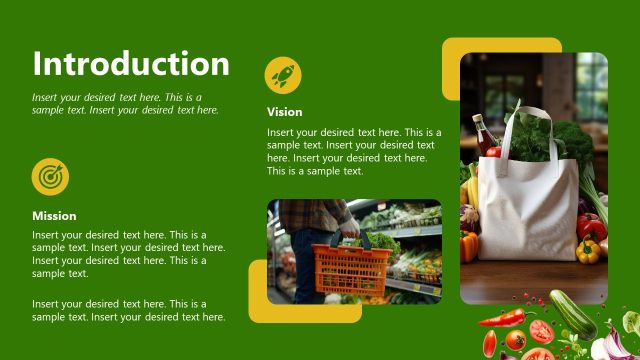 Slide for Introduction – Supermarket Presentation Template