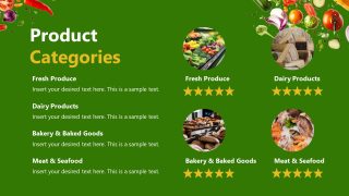Slide with Creative Images for Supermarket 