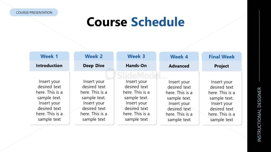 Customizable Course Outline PPT Template