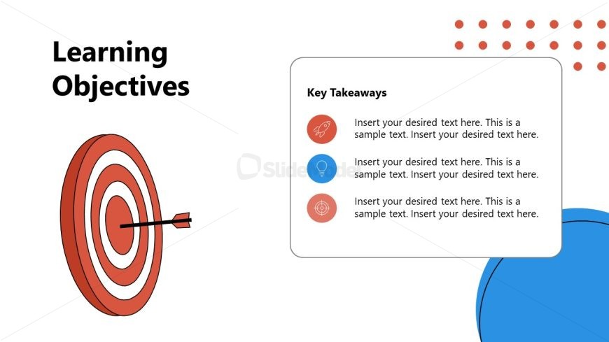 Microlearning Template Slide with Learning Objectives