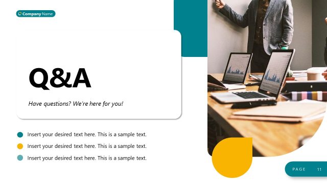 Q&A Slide – HR Induction Slide Template