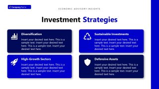 Investment Strategies Slide for Economic Advisory Template