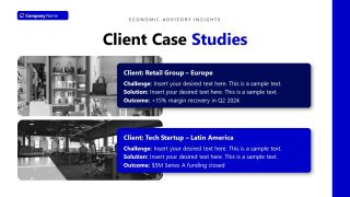 Economic Advisory Template for PowerPoint 