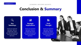 Conclusion Slide - Editable Economic Advisory PPT Template 