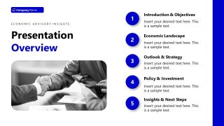 Editable Economic Advisory PPT Template