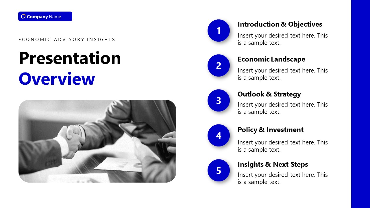 economic advisory powerpoint template
