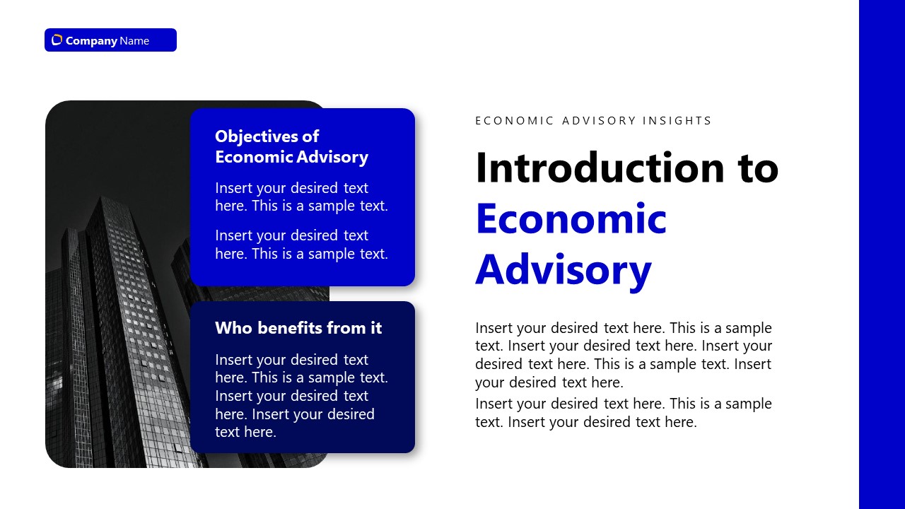 economic advisory powerpoint template
