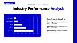 Slide with Bar Chart - Economic Advisory Slide Template