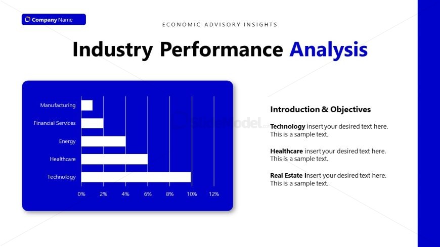 Slide with Bar Chart - Economic Advisory Slide Template