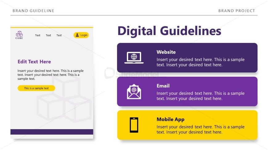 Editable Digital Guidelines PPT Slide
