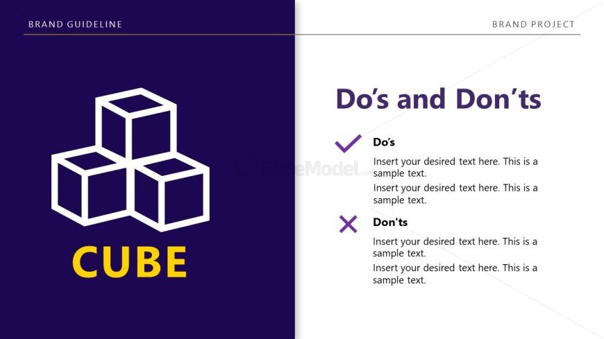 Editable Brand Guidelines Slide Layout