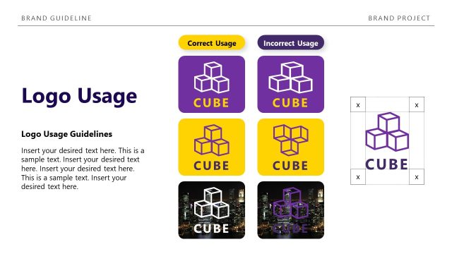 Logo Usuage Points Presentation – Brand Guidelines Template