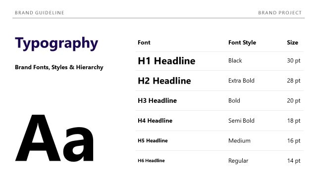 Typography and Fonts Data Slide
