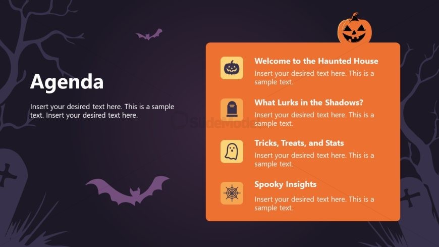 Customizable Scary Haunted PPT Template